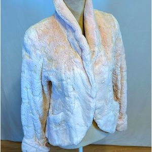 Pink Real Fur Jacket Women’s Fur Size XS